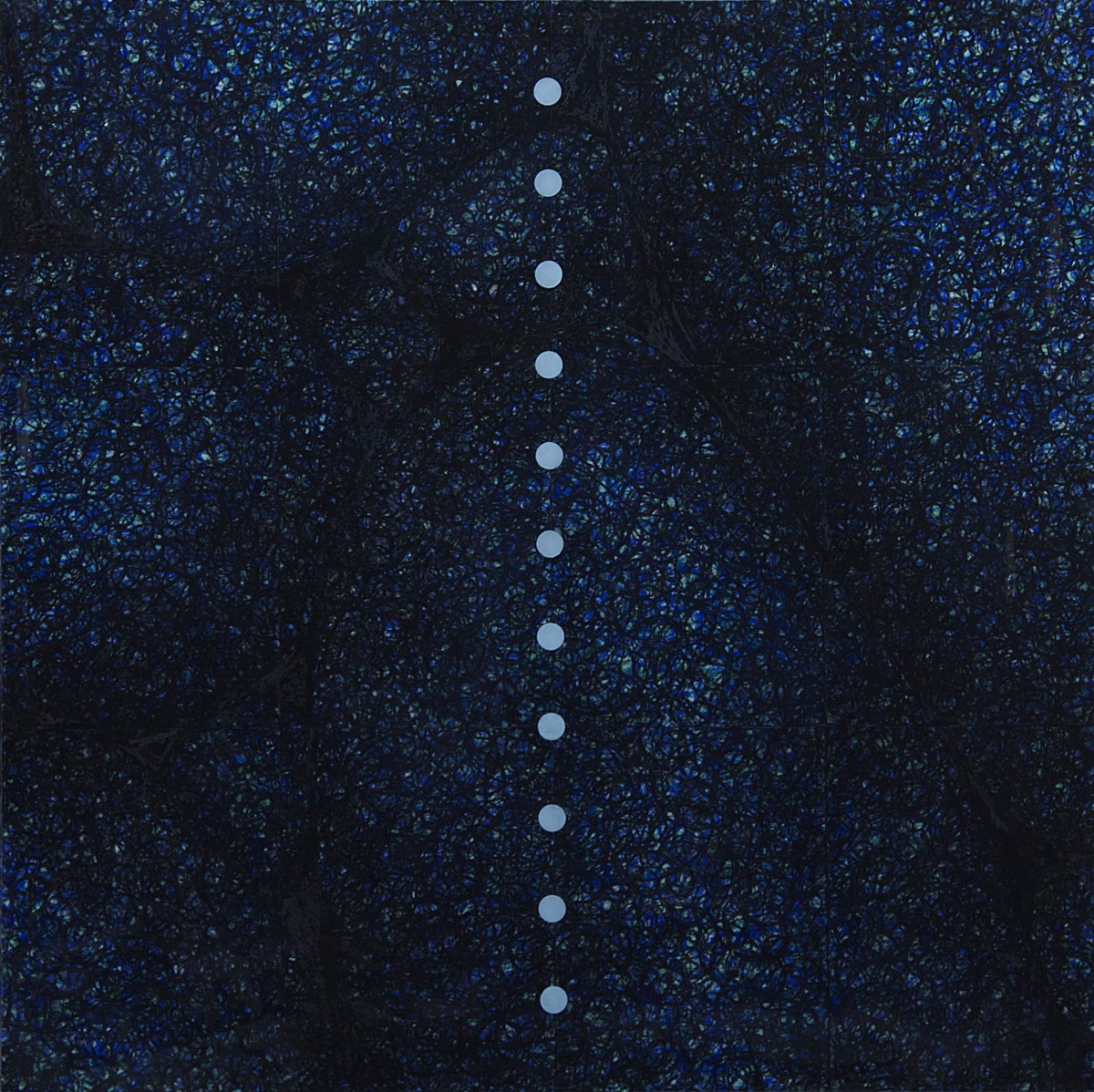 Canson film, oil pastel, paper (collages) on white MDF; 100cmx100cm; 2013