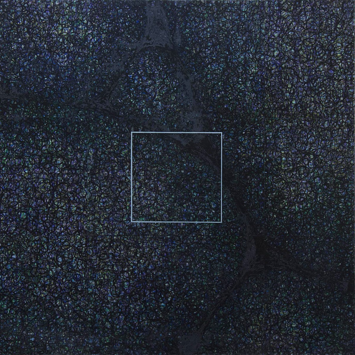 Canson film, oil pastel, paper (collages) on white MDF; 100cmx100cm; 2013