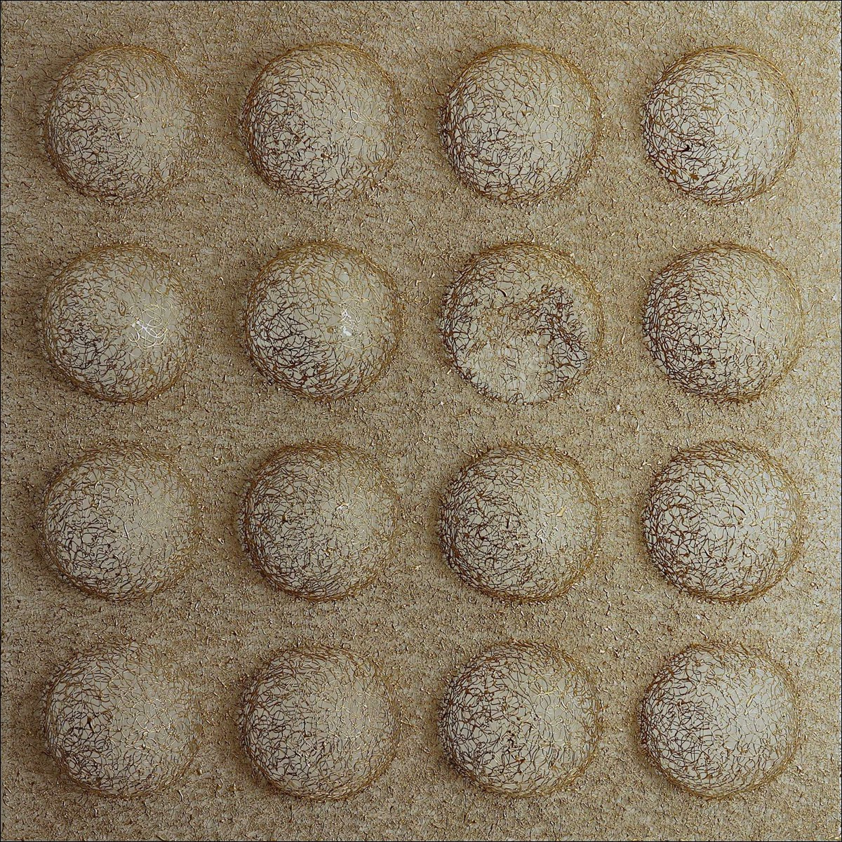 Thermoplastic polymer, extruded (drawn in 3D) and painted; 150x150x30 (cm) / 2015