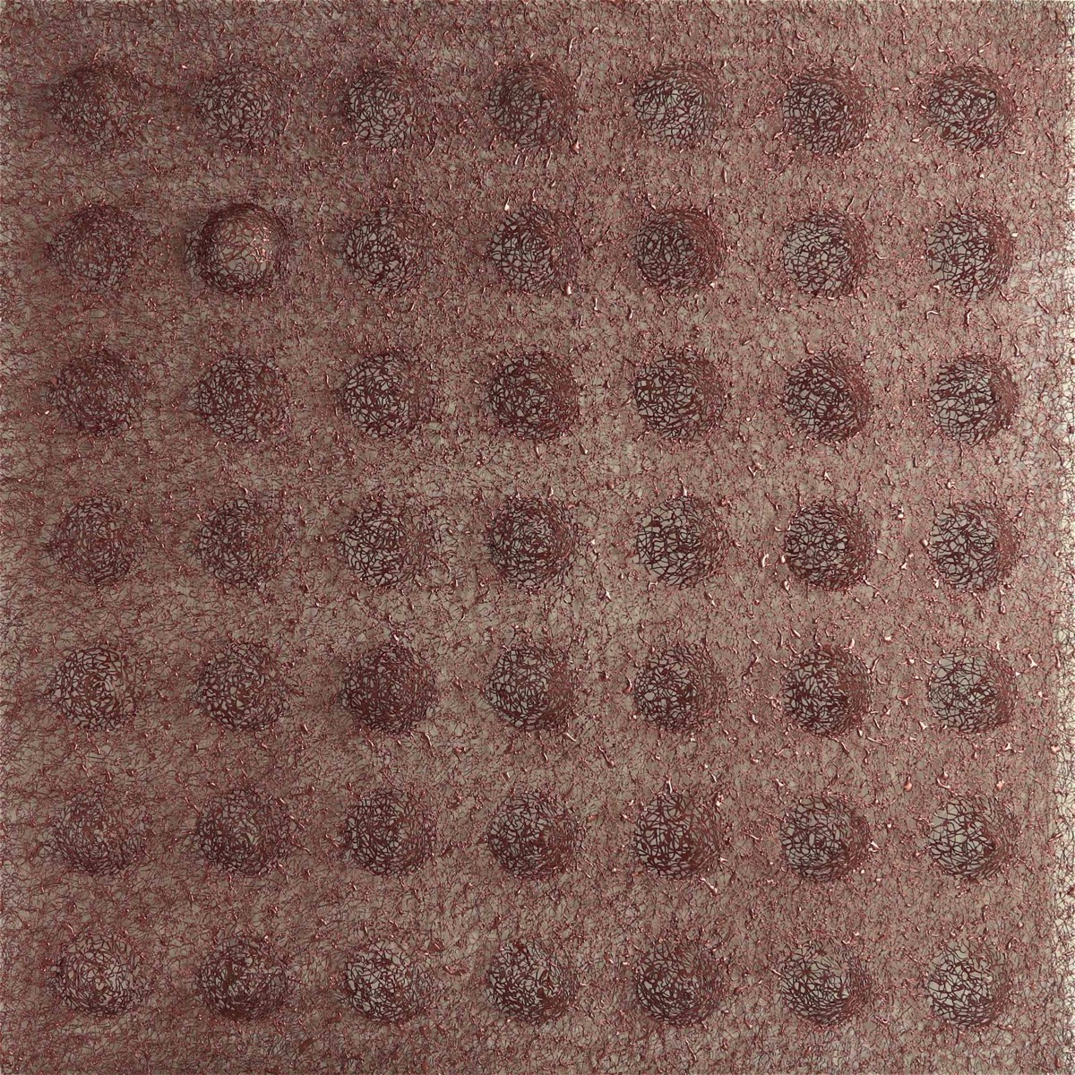 Thermoplastic polymer, extruded (drawn in 3D) and painted; 150x150x30 (cm) / 2015