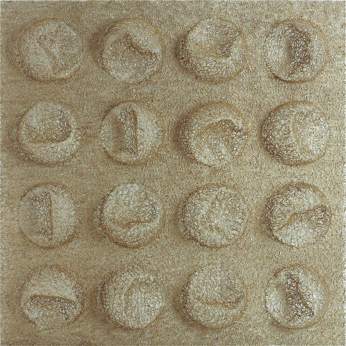 Thermoplastic polymer, extruded (drawn in 3D) and painted; 150x150x30 (cm) / 2015